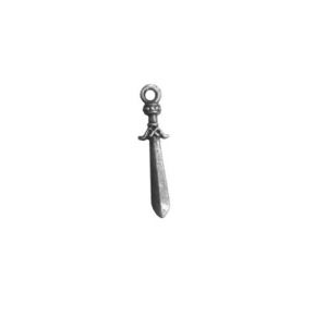 Zawieszka metalowa Charms ScrapBerry's Sztylet Srebro, 23mm